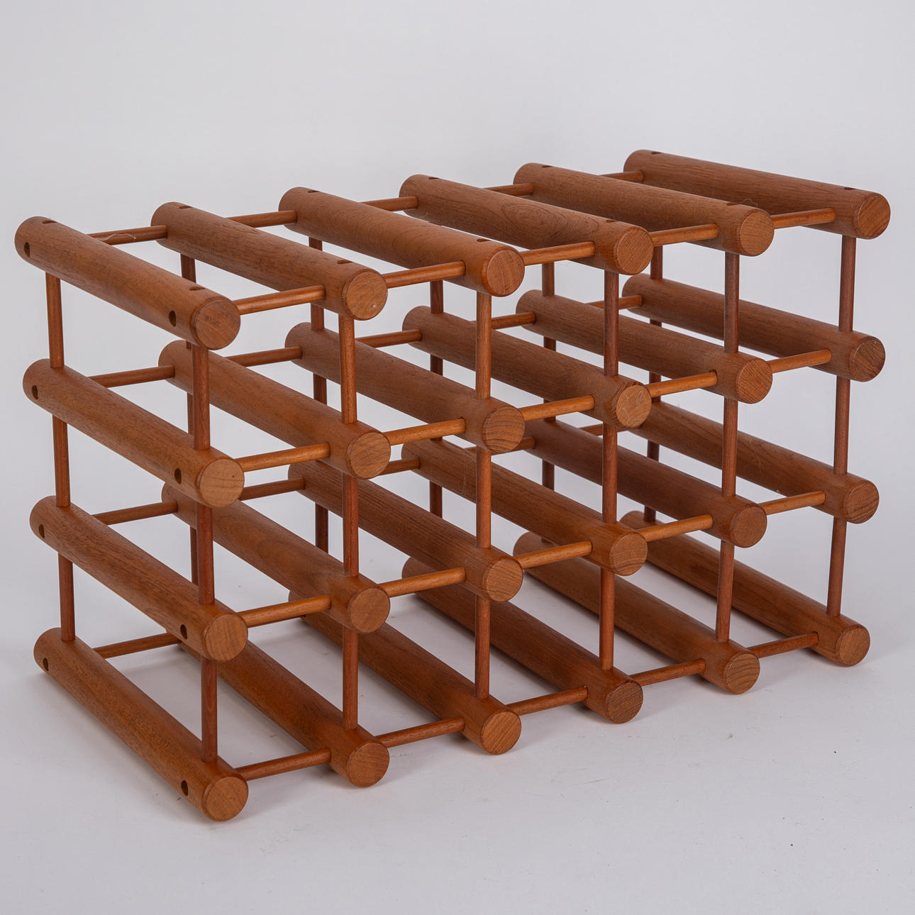 RICHARD NISSEN. Teak wine rack, Denmark.
