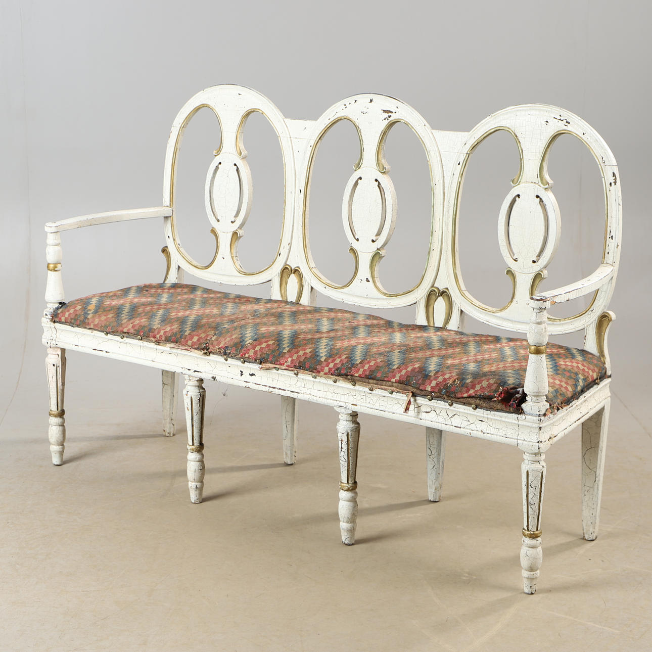 SOFA, white painted, Gustavian style.