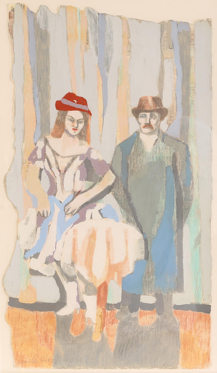 CECILIA SIKSTRÖM. Gouache, signed, dated 2006.