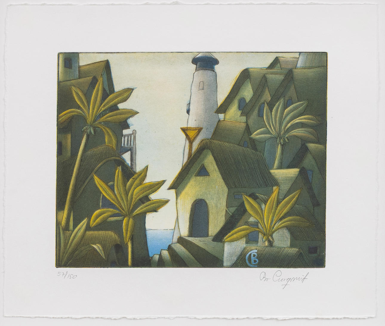 BO CRONQVIST (FÖDD 1948). Composition, etching no. 57/150, signed.