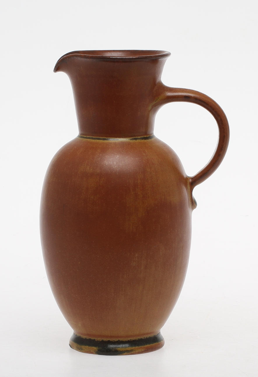 VAS, med hänkel, stengods, Eric & Ingrid Triller, Tobo.