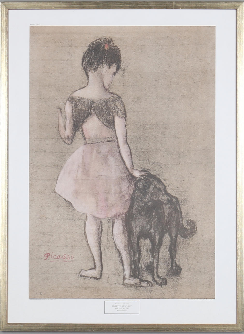 AFFISCH, efter, Pablo Picasso, Paris, 1975.