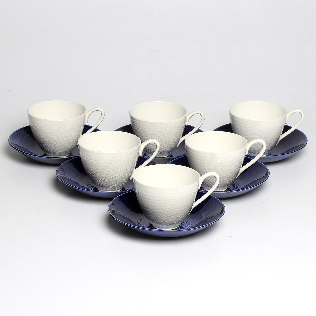 HERTHA BENGTSSON. 12 delar, teservis, Blå eld, Rörstrand.