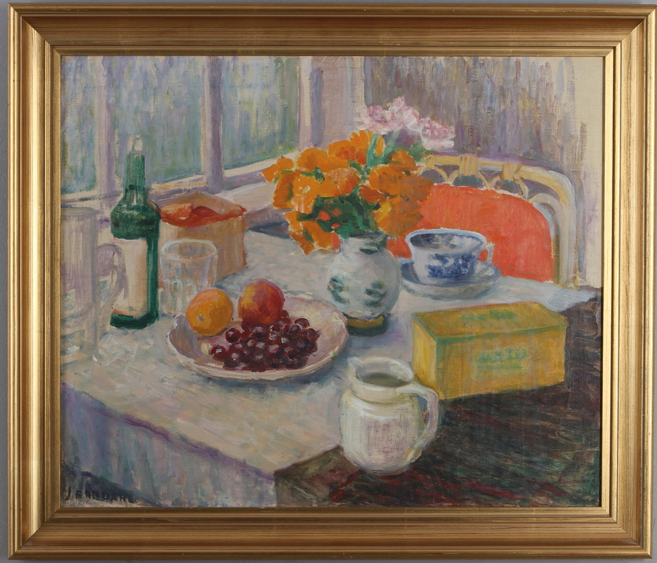 MAJ TYDÉN-JERNDAHL. Stilleben, olja på duk, signerad.