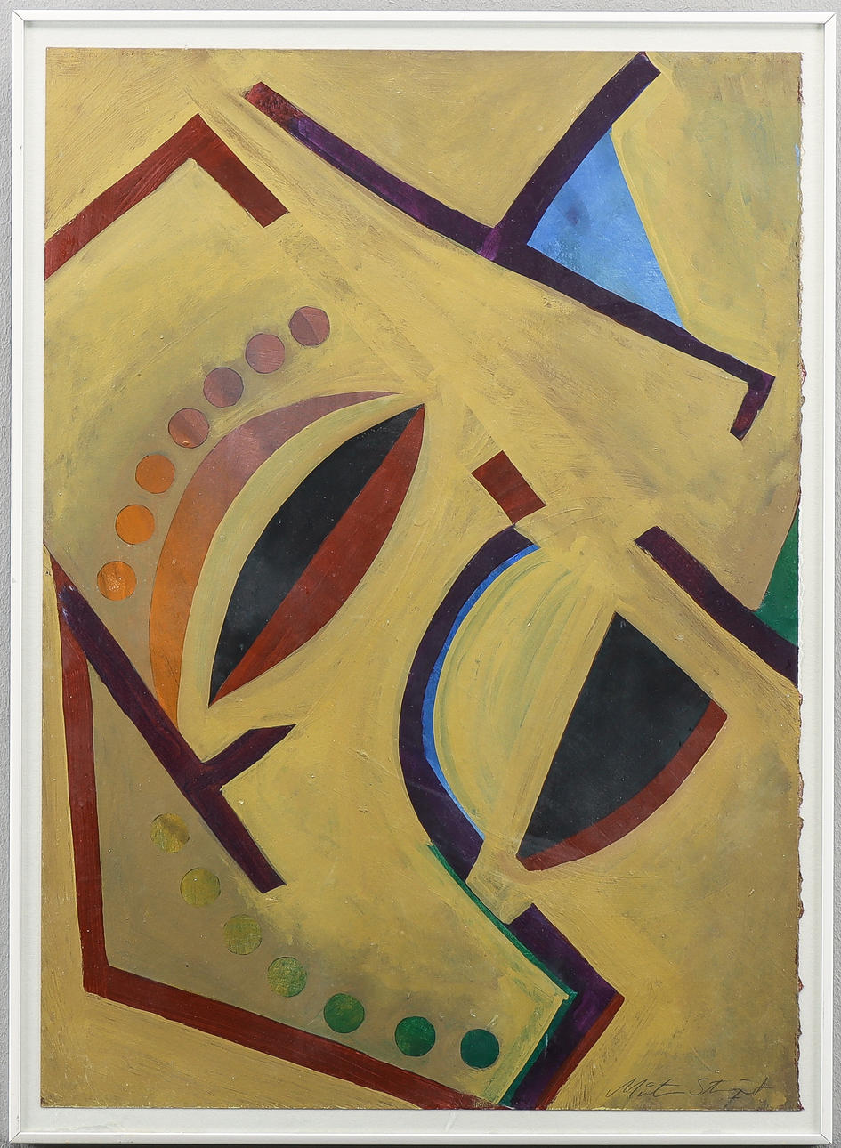 UNIDENTIFIED ARTIST mixed media, signed.