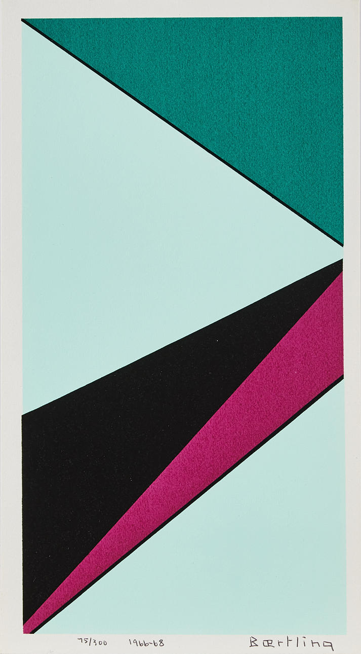 OLLE BAERTLING. “Xo”, silkscreen in colour, signed, numbered 75/300, 1968.