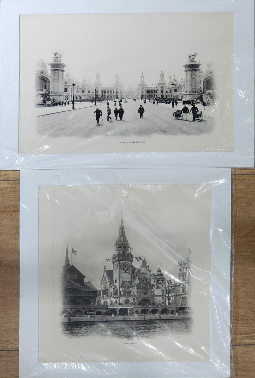 Dos heliográficos de la Exposición Universal de París.