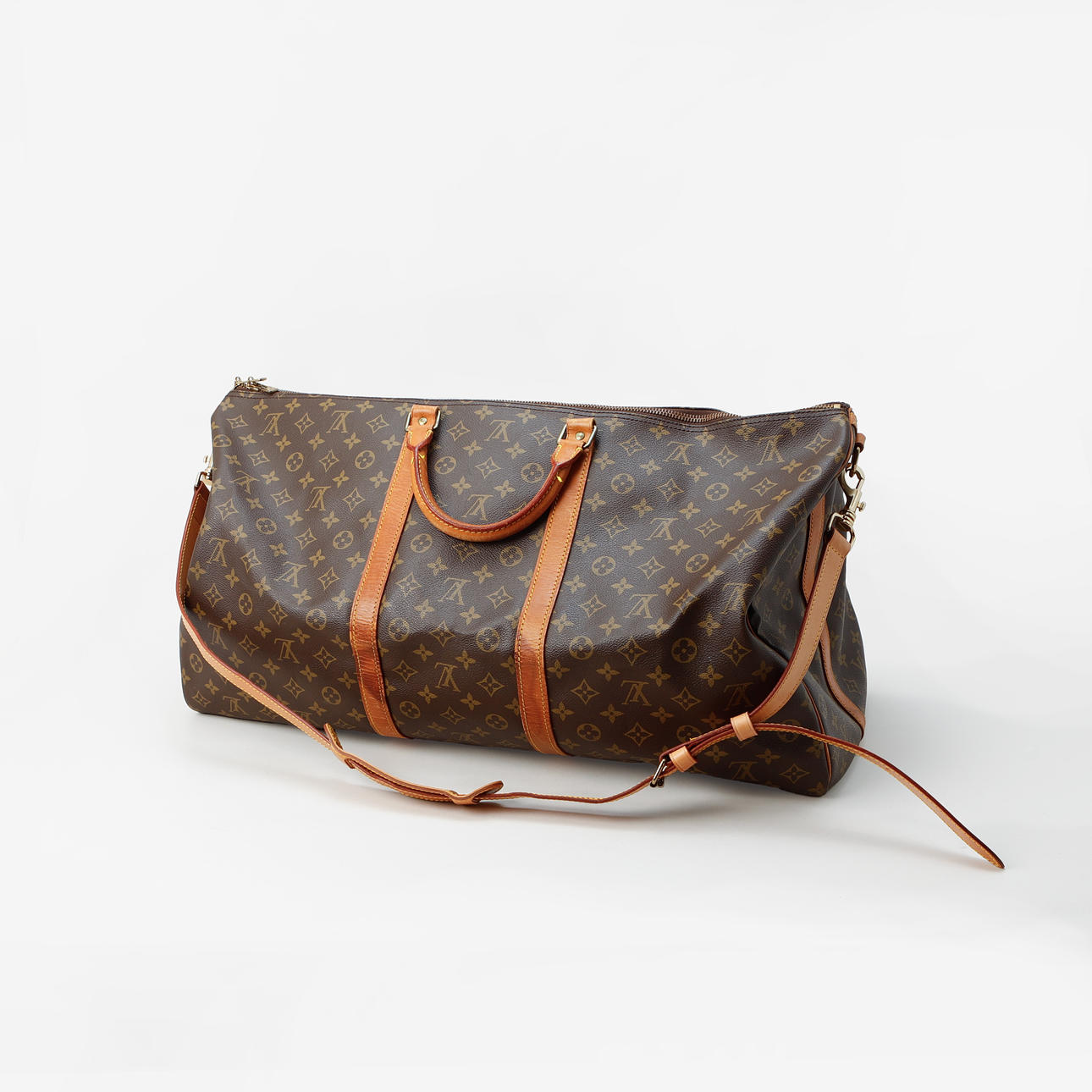 WEEKEND BAG with shoulder strap, “Keepall 60", Louis Vuitton.
