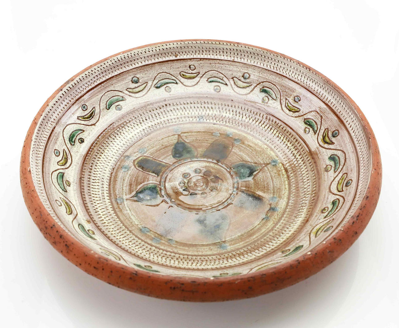 LARS HALLSTAN. Keramikschale, gestempelt, Järvsö.