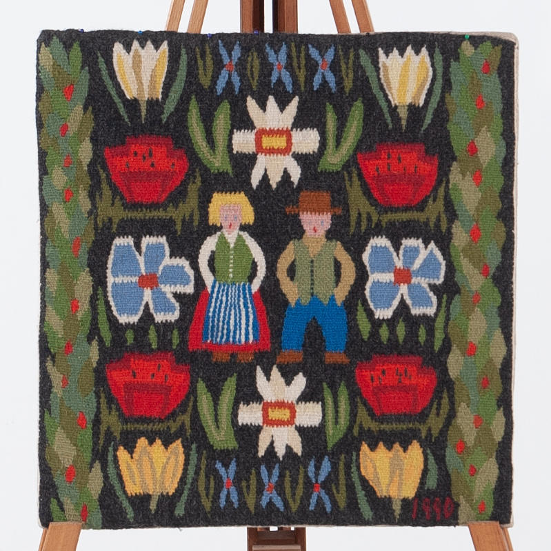 BONDED FLAMED FABRIC. Wool, dated.