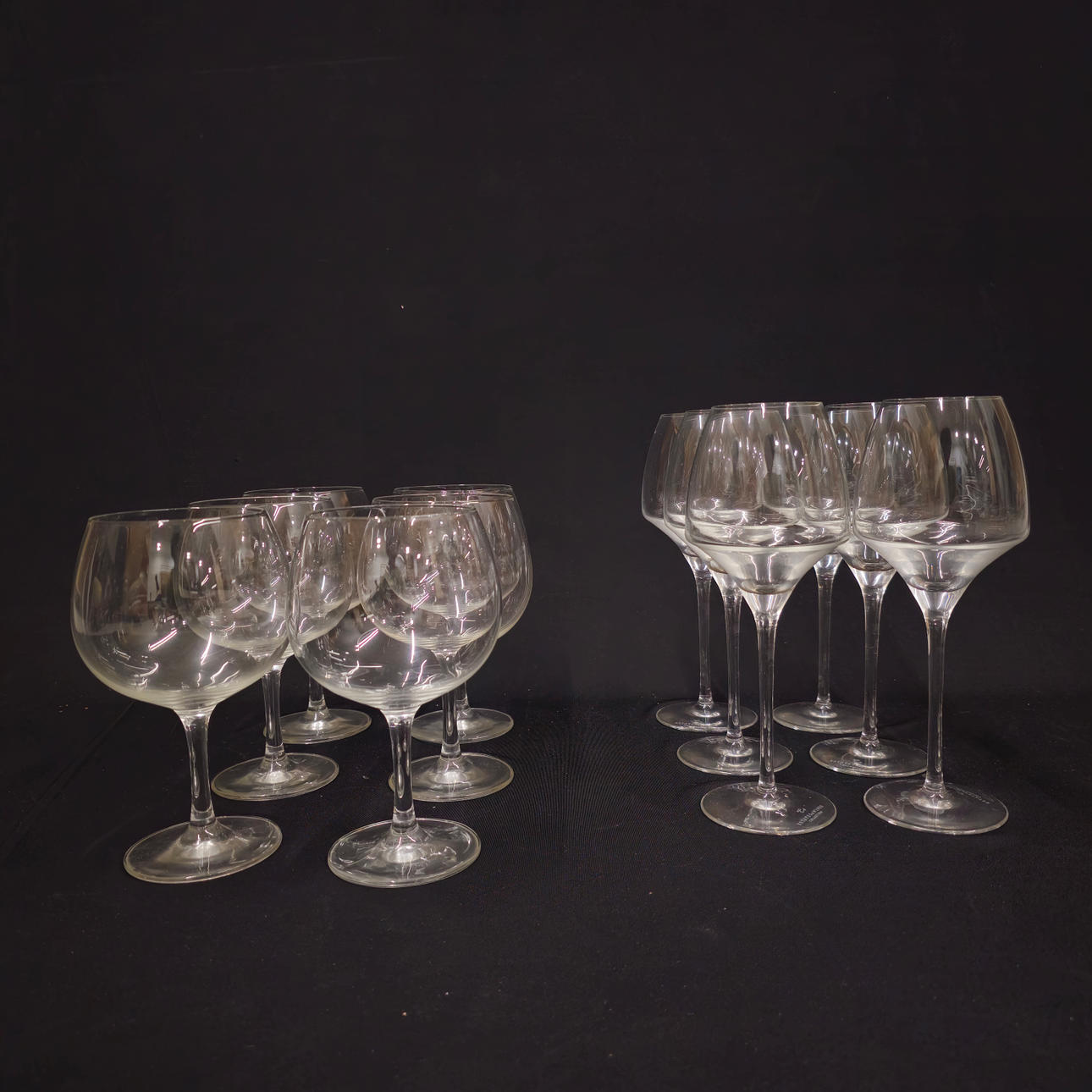 12-CUP GLASSWARE.