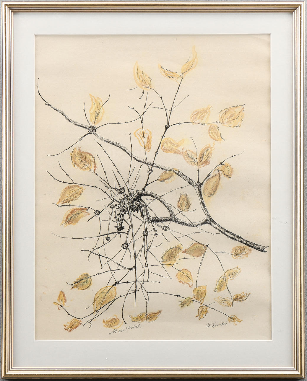 BO FJAESTAD mixed media, signed.