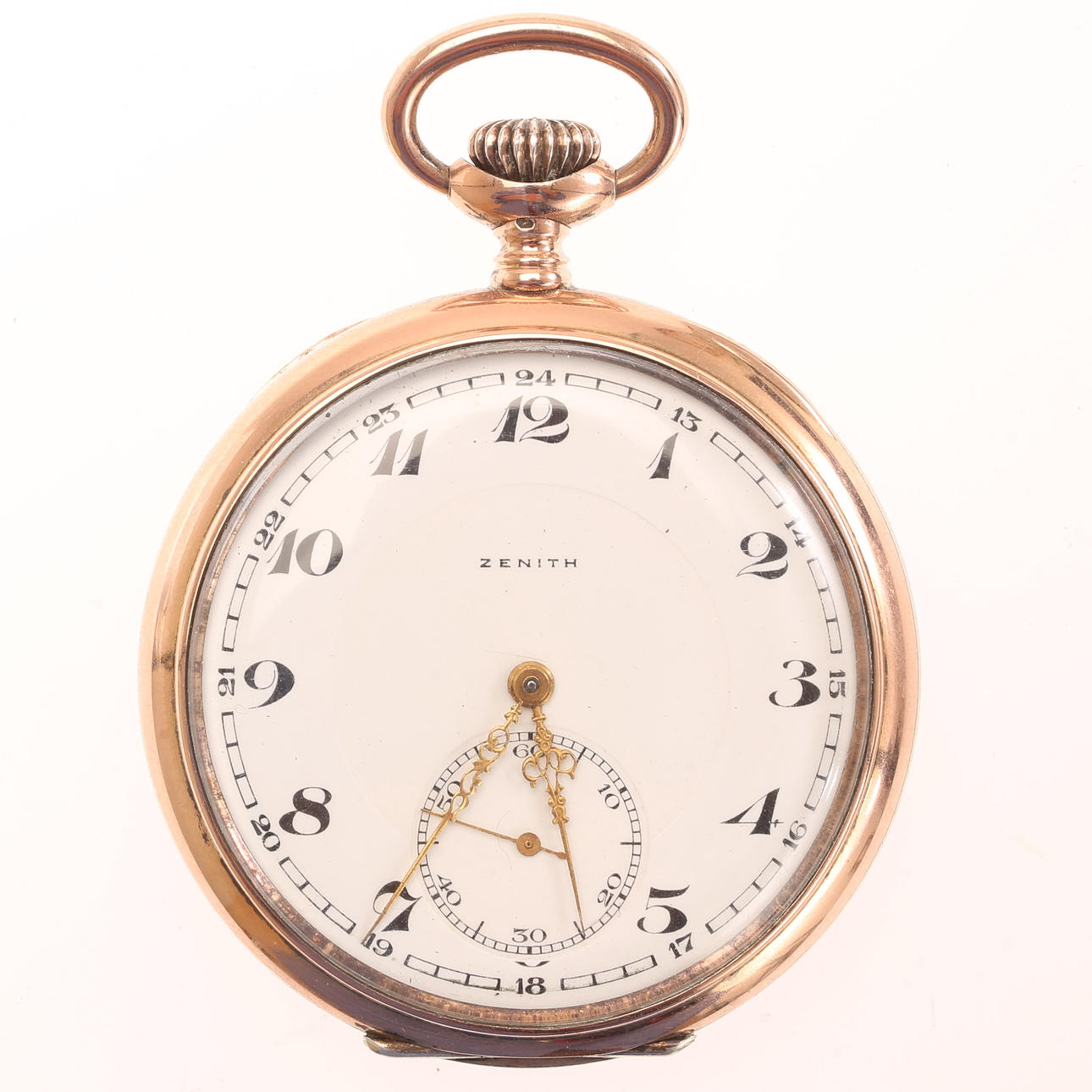 A silver Zenith pocket watch, 20th century.