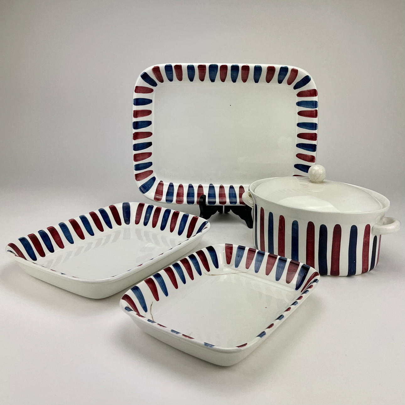 A 4-piece ceramic tableware set, “Rando”, Rörstrand.