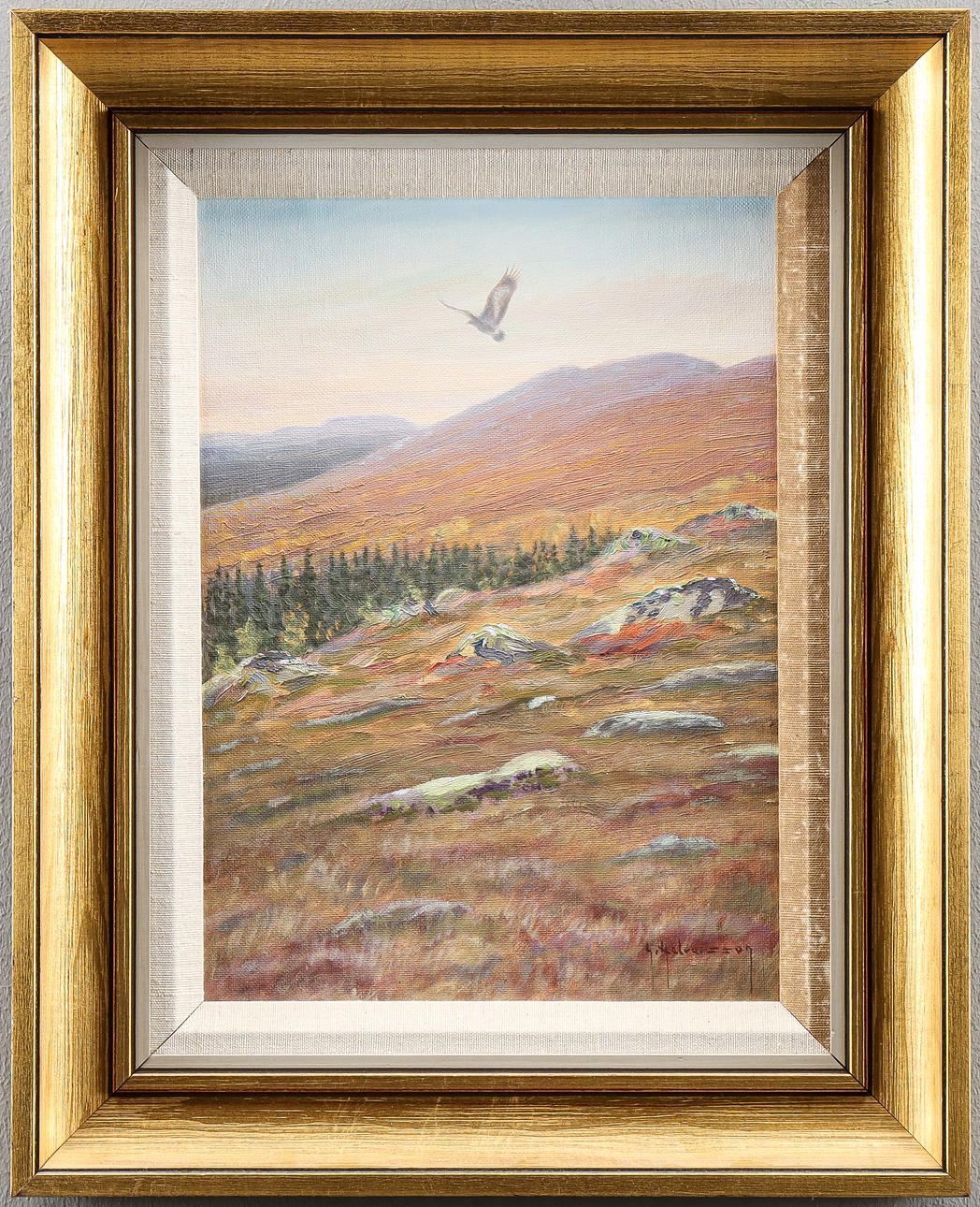 GÖTE HALVARSSON olie på panel, signeret.