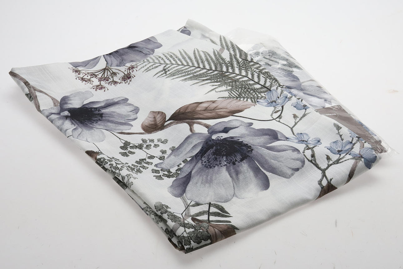 CURTAIN LENGTHS. 2 pcs, full width multiband, cotton, Svanefors Sweden.