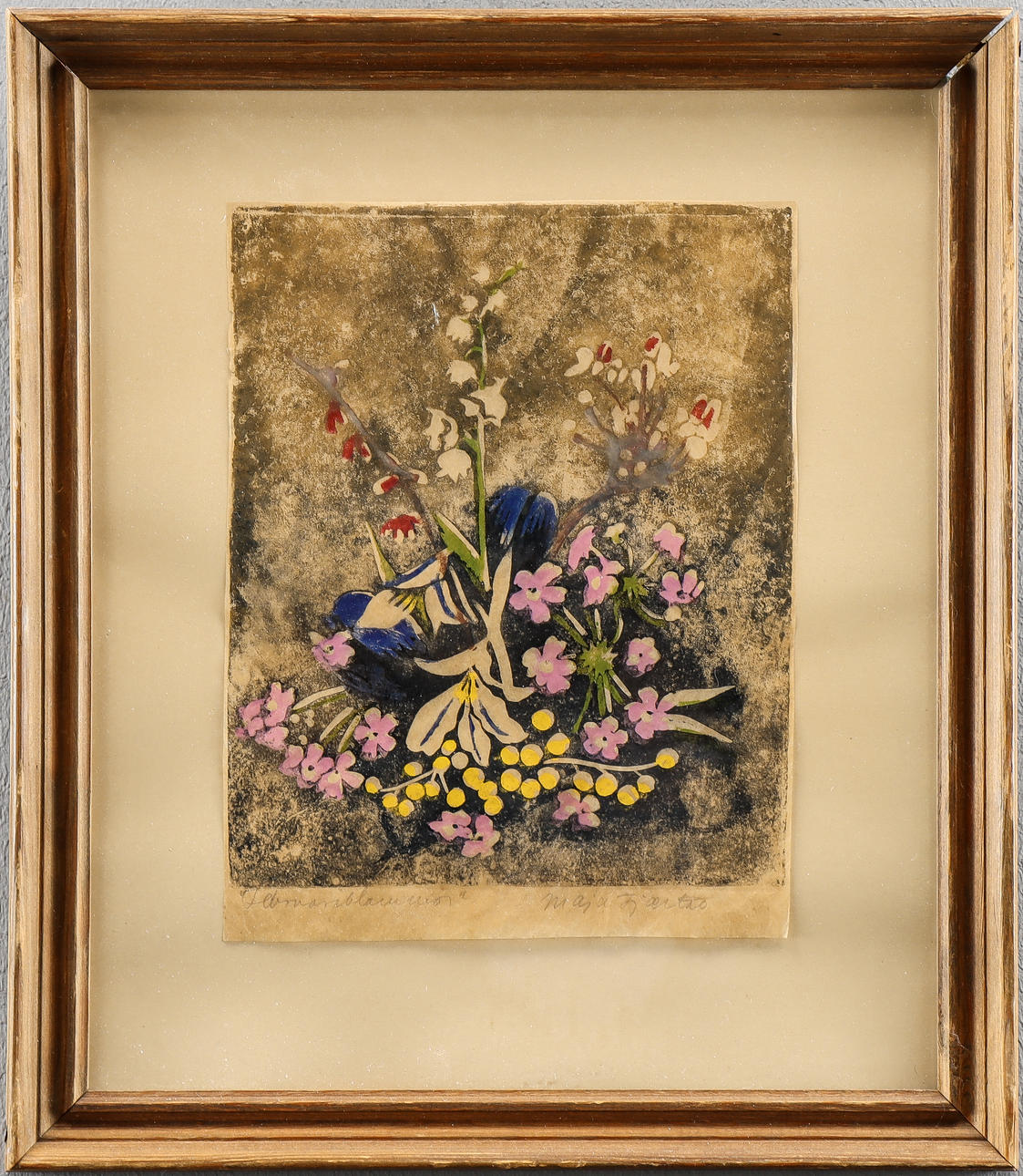 MAJA FJAESTAD handprint, signed.