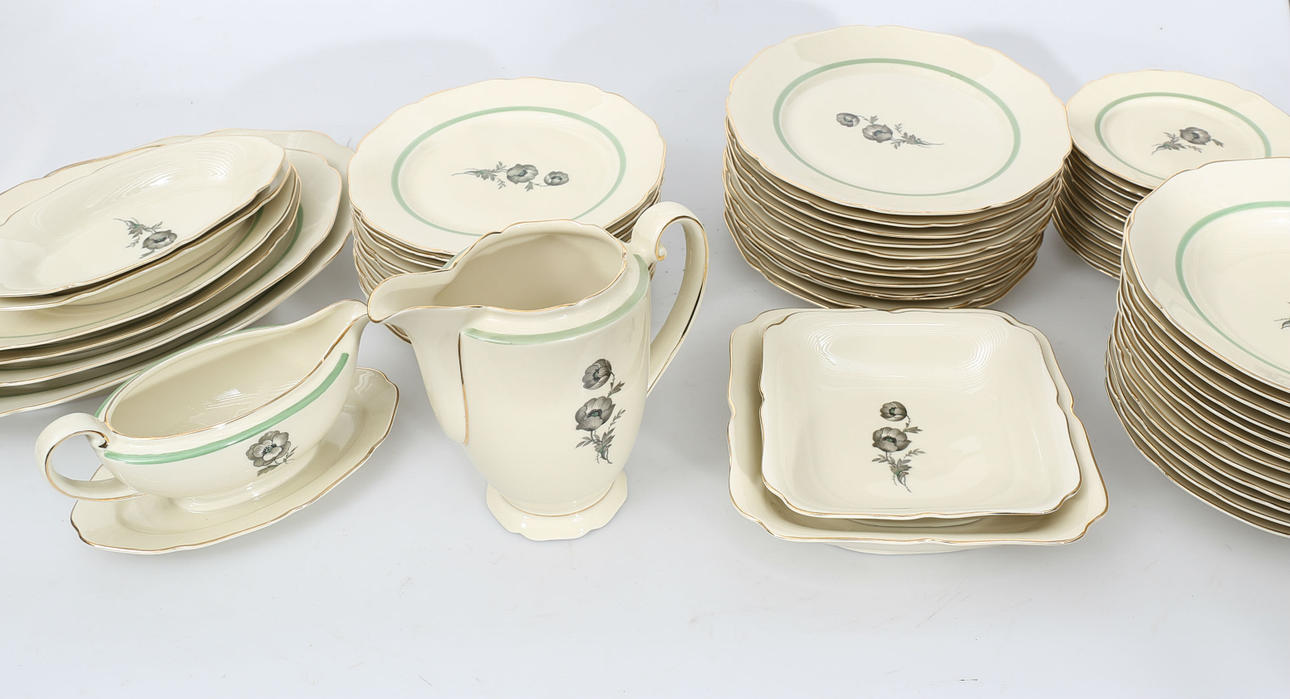 MATSERVS, porslin, "Vasa", 59 delar, Hackefors.