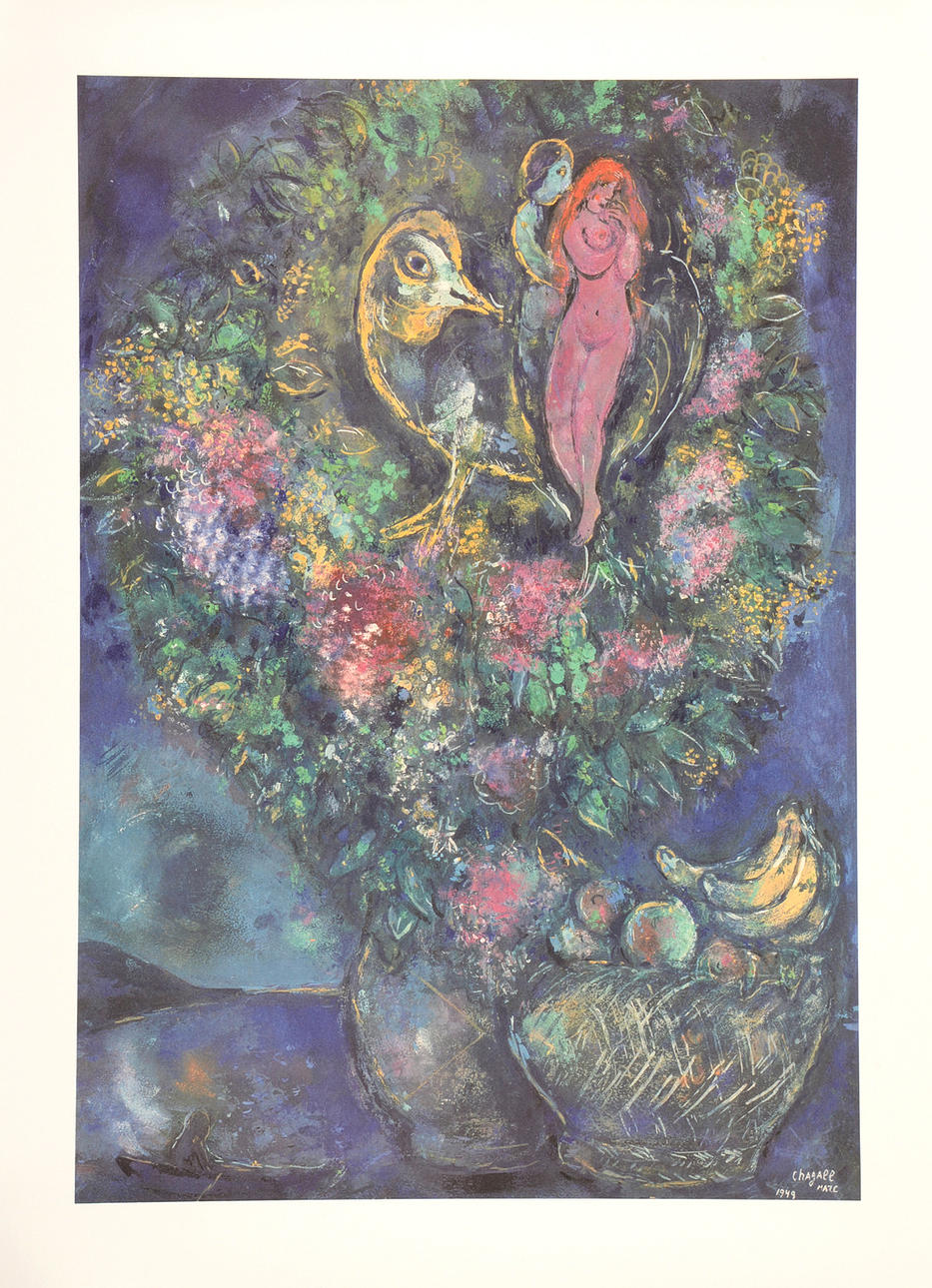 MARC CHAGALL. EFTER. Frukter och blommor, 1949.