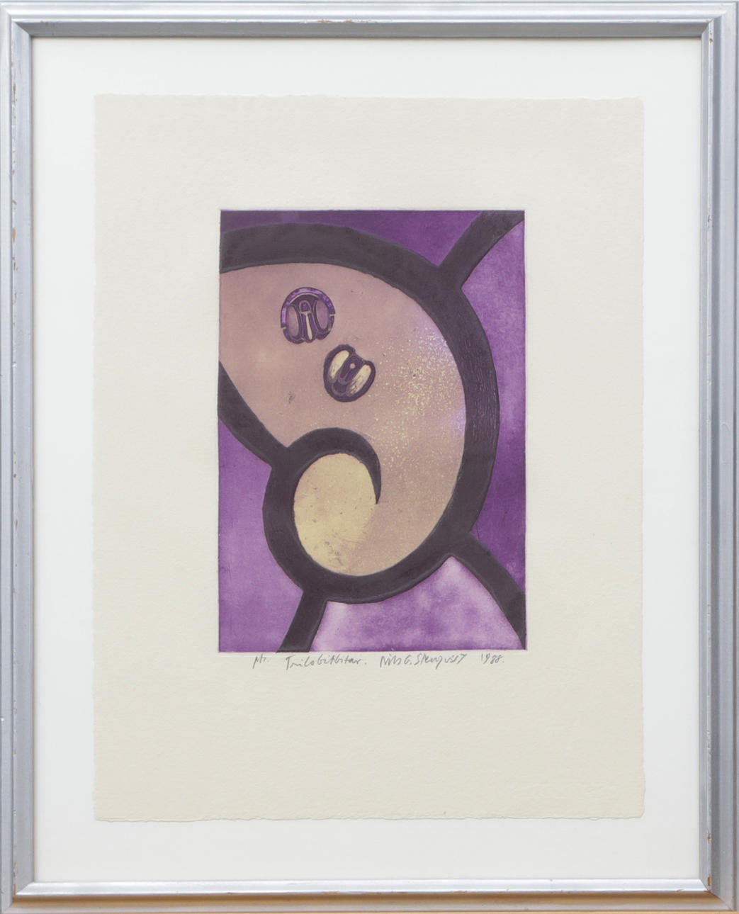 NILS G STENQVIST. GRAPHIC SHEET, signed, 1988.