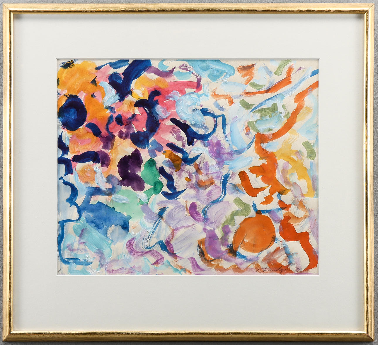 JANNE LUNDGREN mixed media, signed.