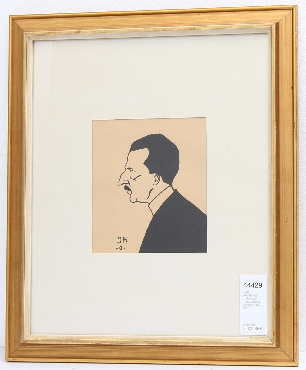 IVAR AROSENIUS (1878-1909). Tusch. Signerad och daterad IA -01.