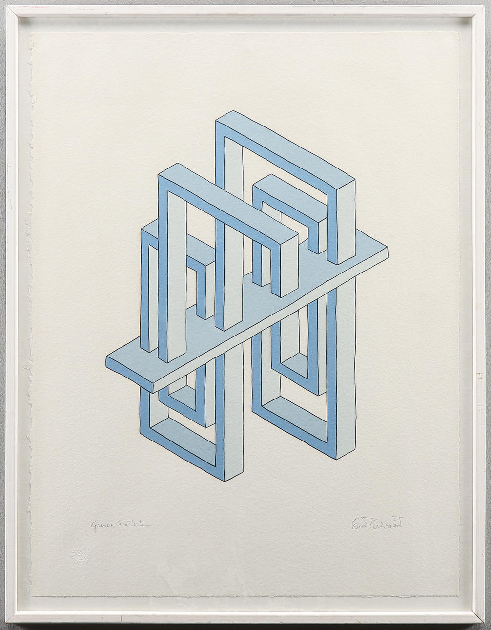 OSCAR REUTERSHOST. Épreuve d'artiste, signed.