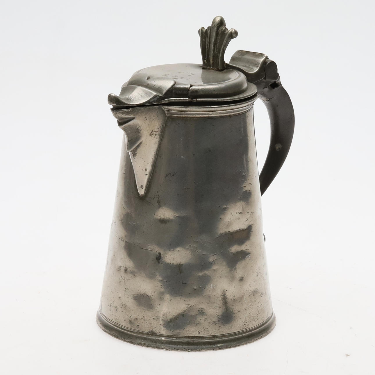 BLECHKANNE, gestempelt I.A, 1784.