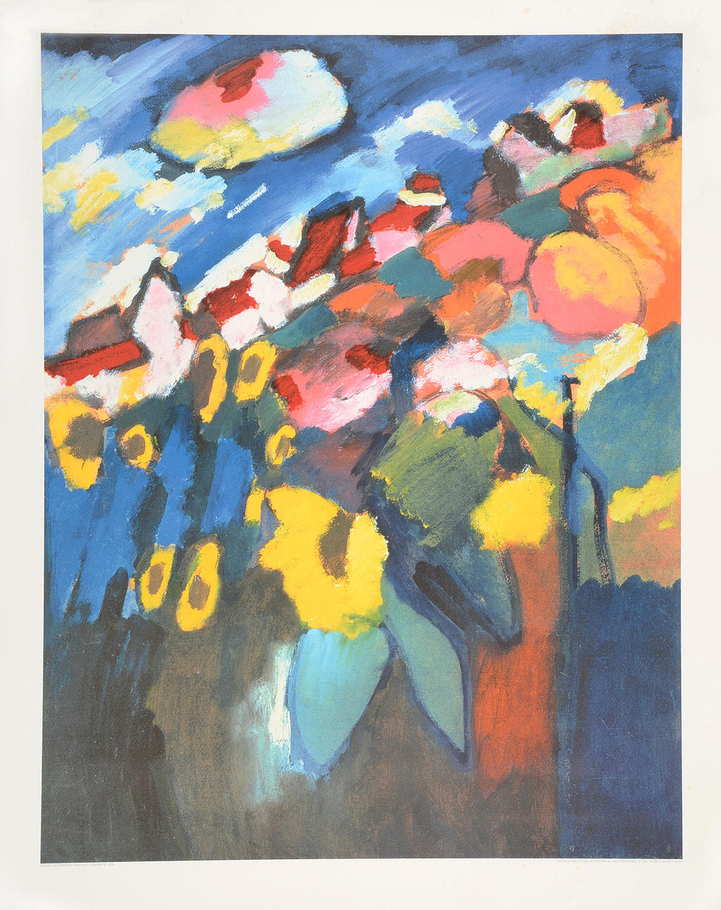 WASSILY KANDINSKY. EFTER. Murnau - Trädgård 2, 1910.