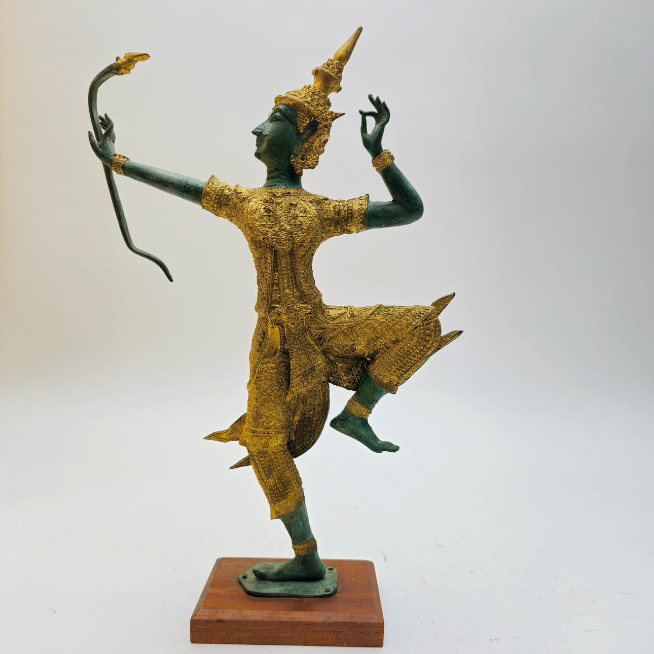 THAI WARRIOR DEITY SCULPTURE.