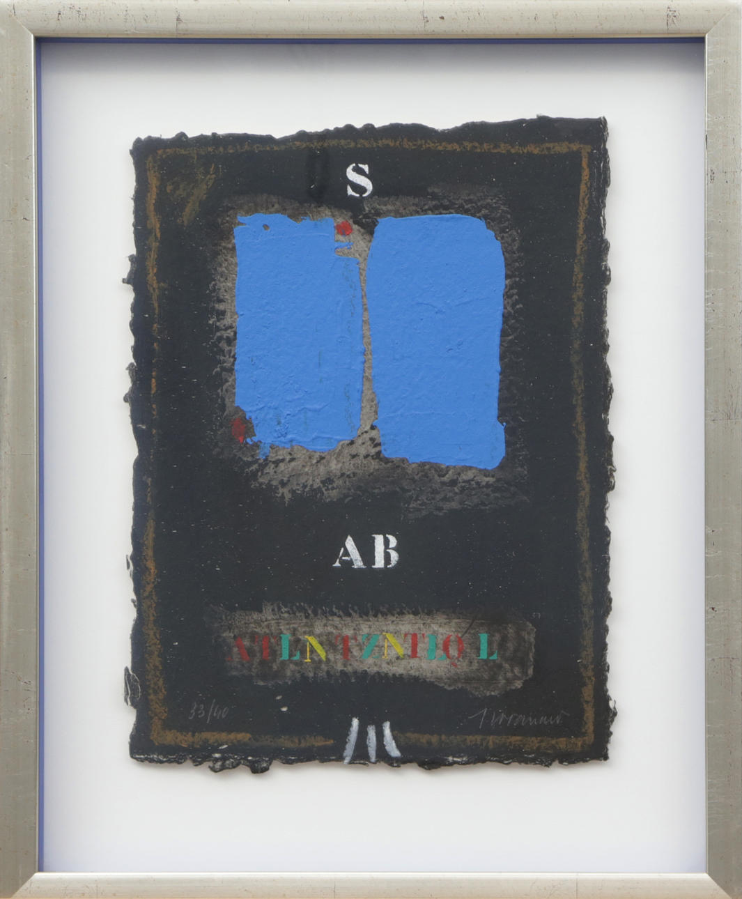 JAMES COIGNARD. GRAPHIC SHEET, signed.