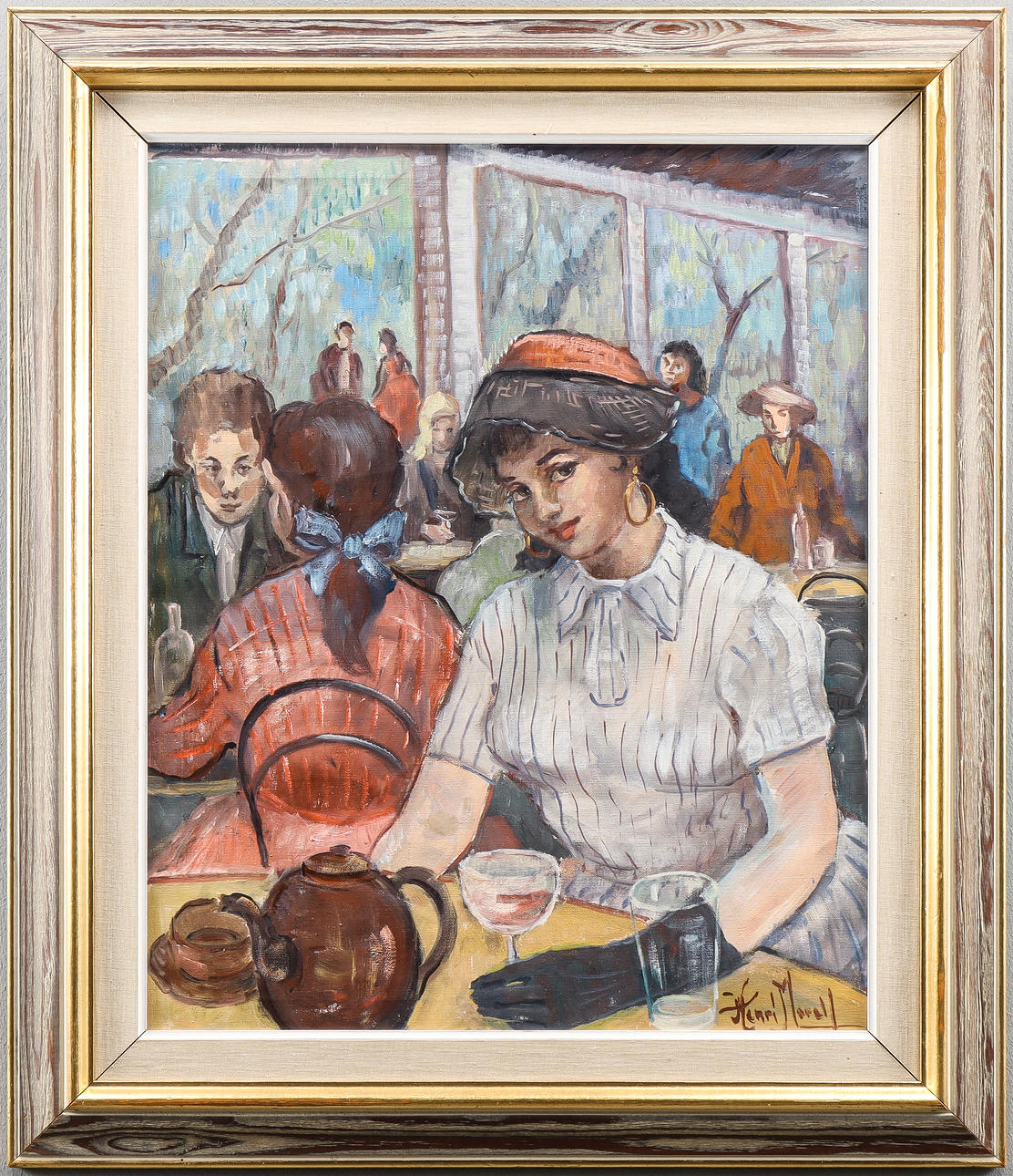 HENRI MODELL oil on canvas, signed.