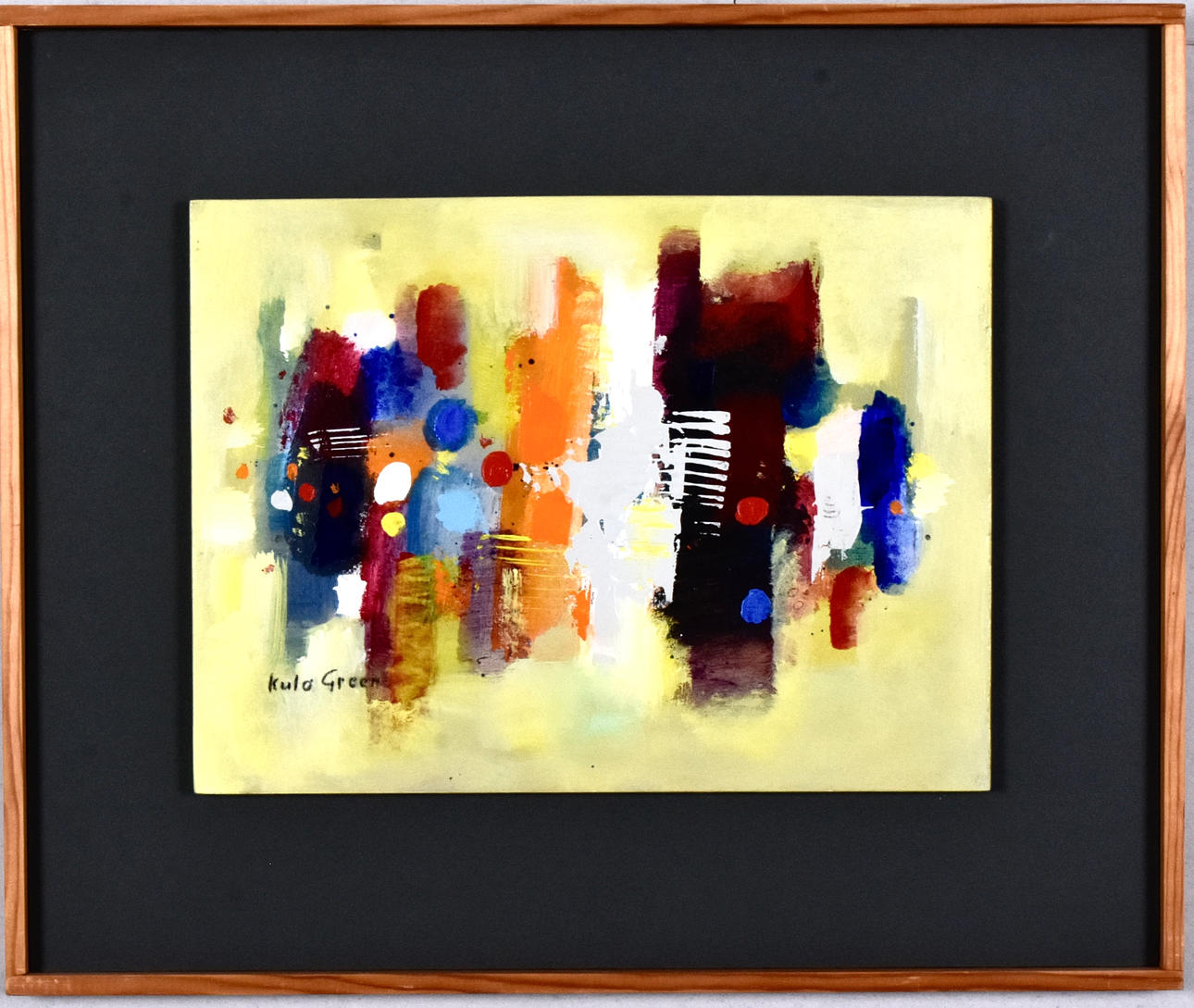 KULO GREEN. oil, Lyrical composition.