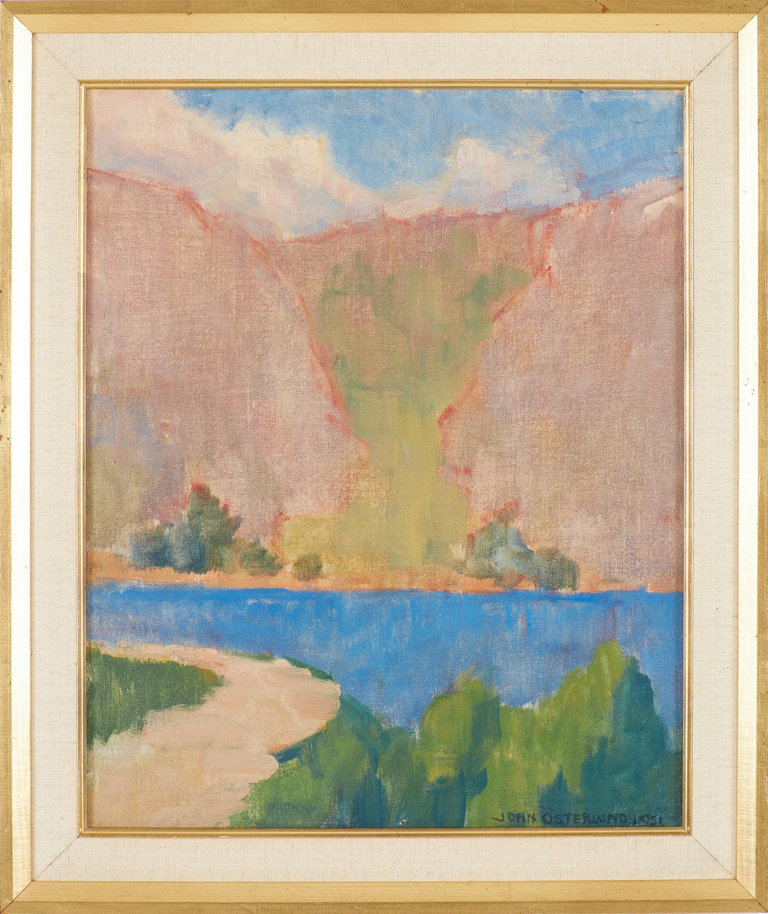 JOHN ÖSTERLUND (1875-1953). oil on panel, signed and dated 1952.