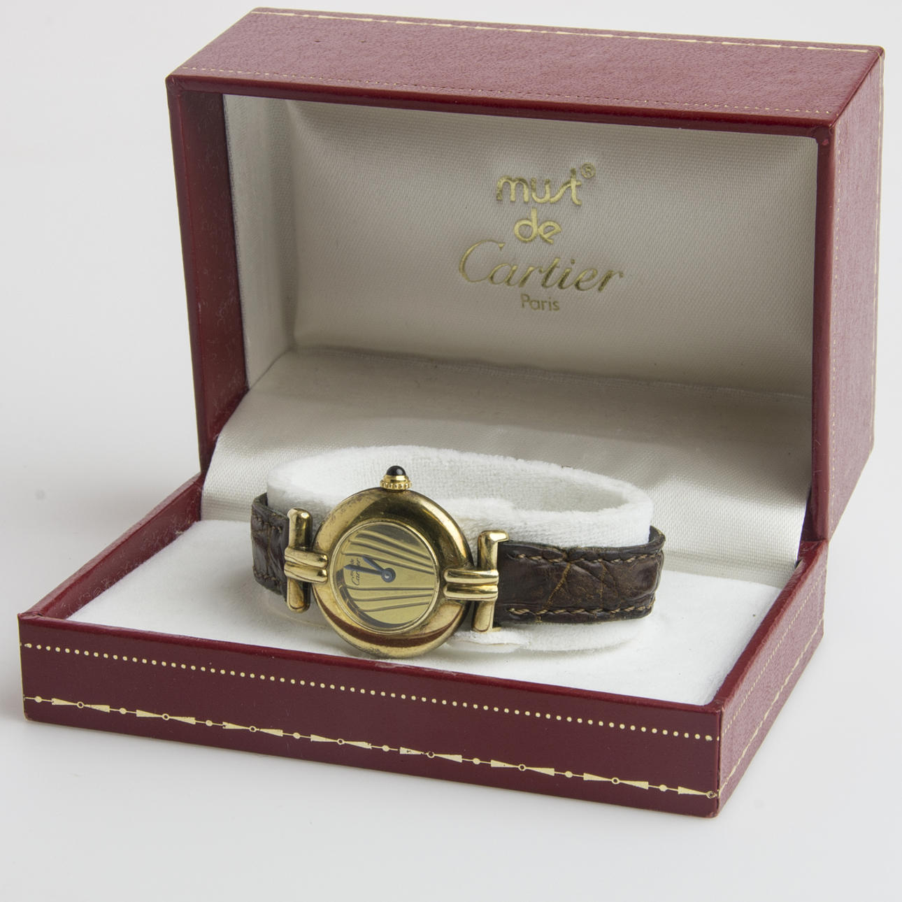 DAMARMBANDSUR, "Must de Cartier", förgyllt silver.