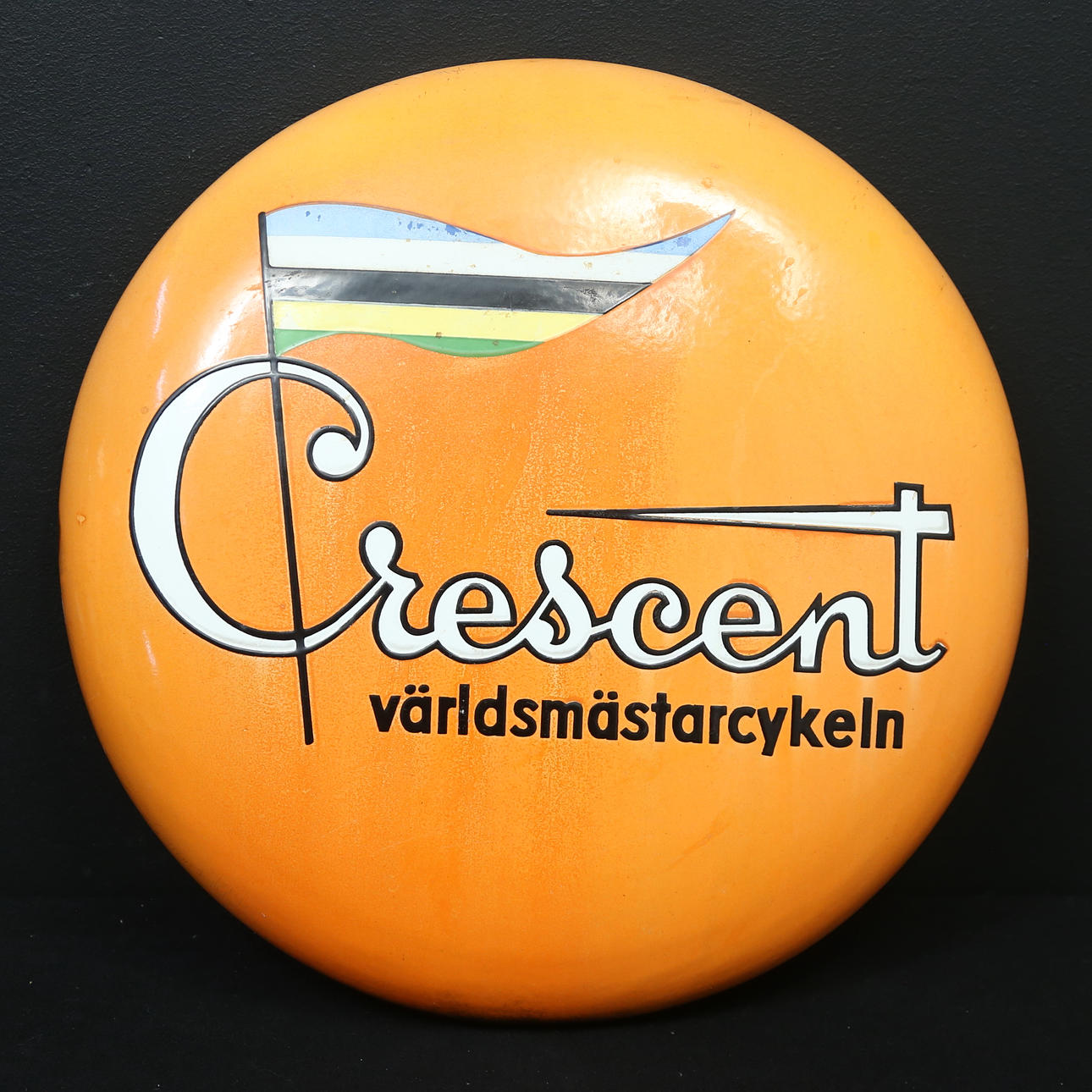 EMAILLE-SCHILD, „Crescent World Champion Cycle“.