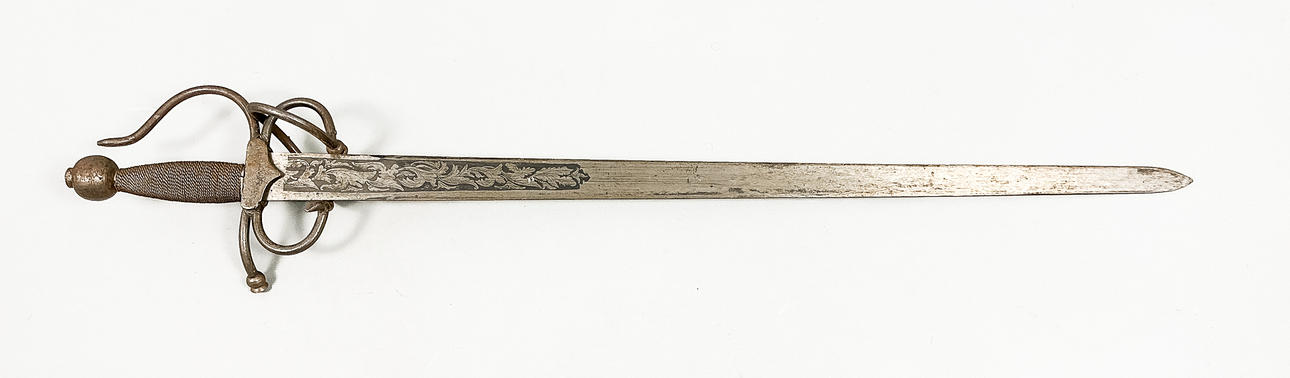 An early 20th century intarsia sword.