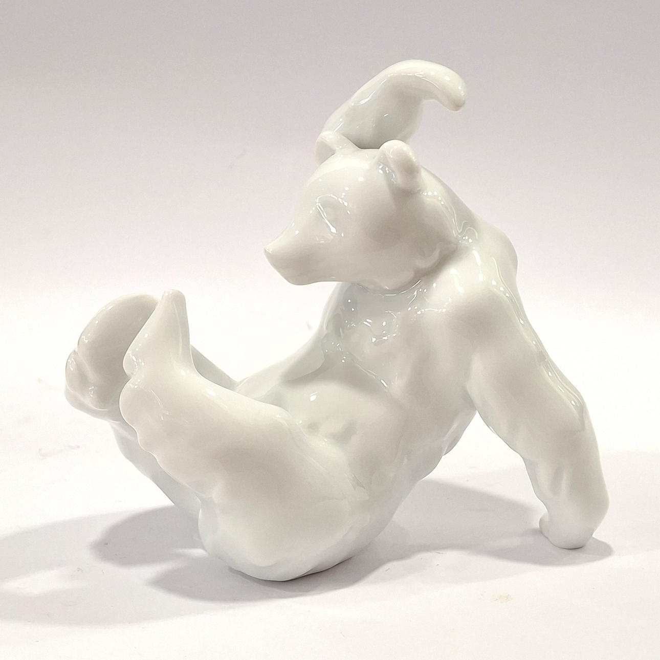 Figure of a playing bear designed by Heinrich Ernst Weisser in