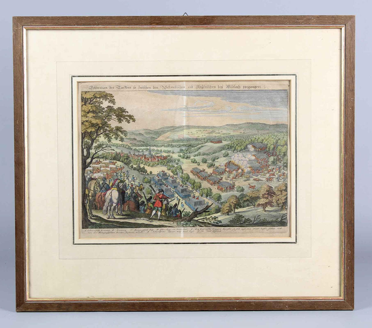 Kampscene fra trediveårskrigen.