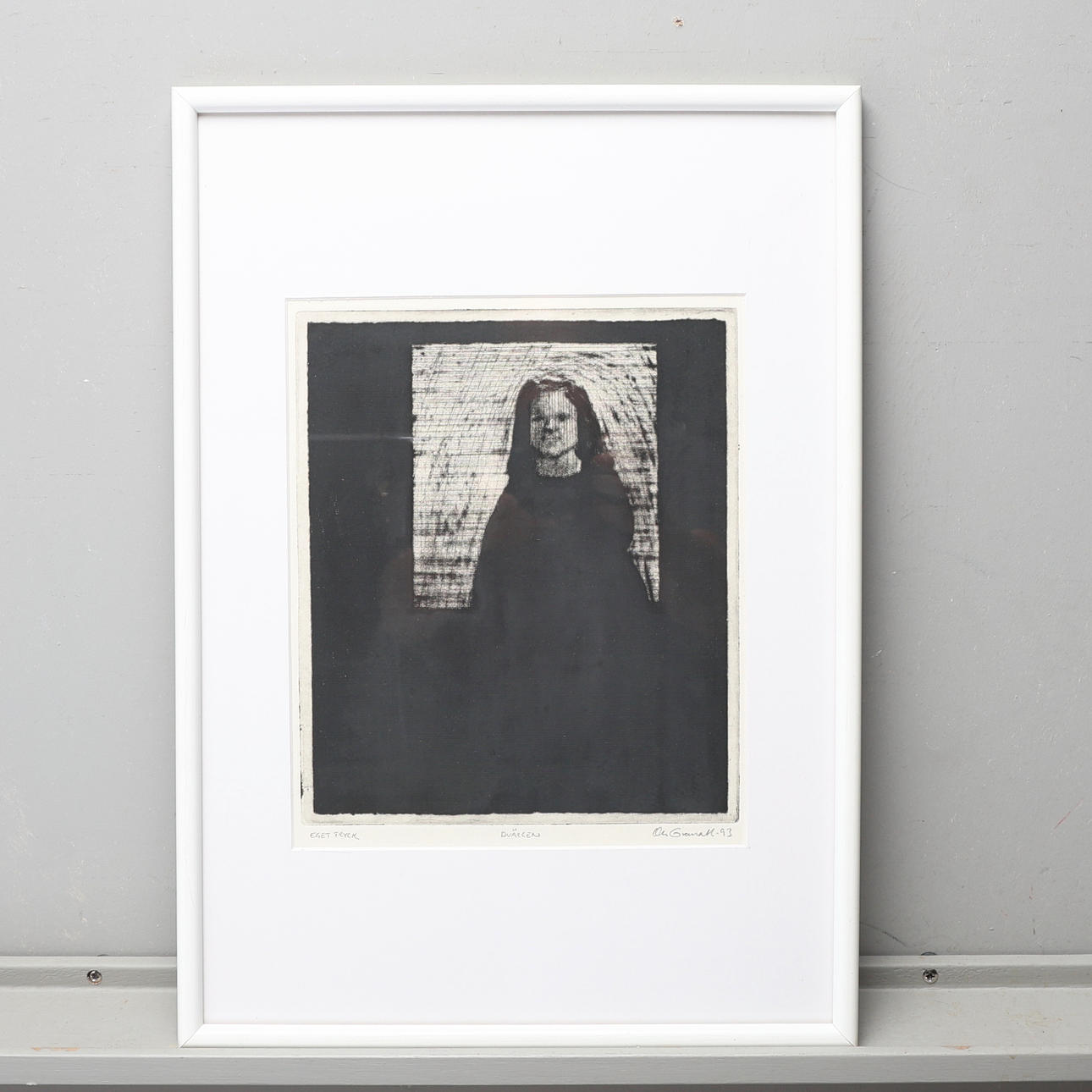 UNIDENTIFIED ARTIST, Lithograph, “The Dwarf”, signed Granvall-93.