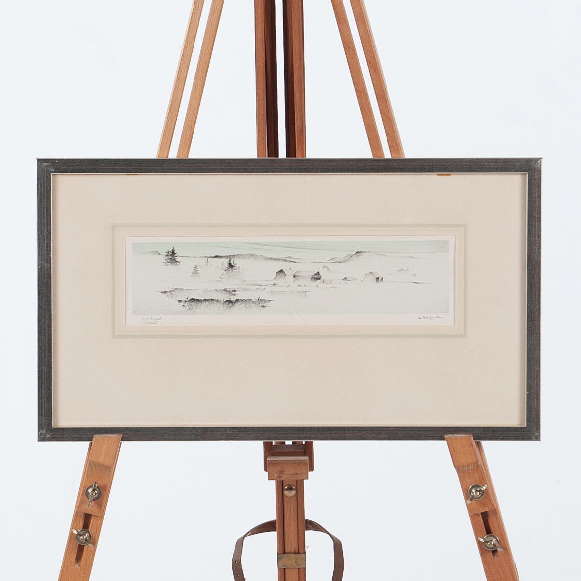 ÅKE PETTERSSON-NÅW. Alkuperäinen litografia ”Jouluaatto”.