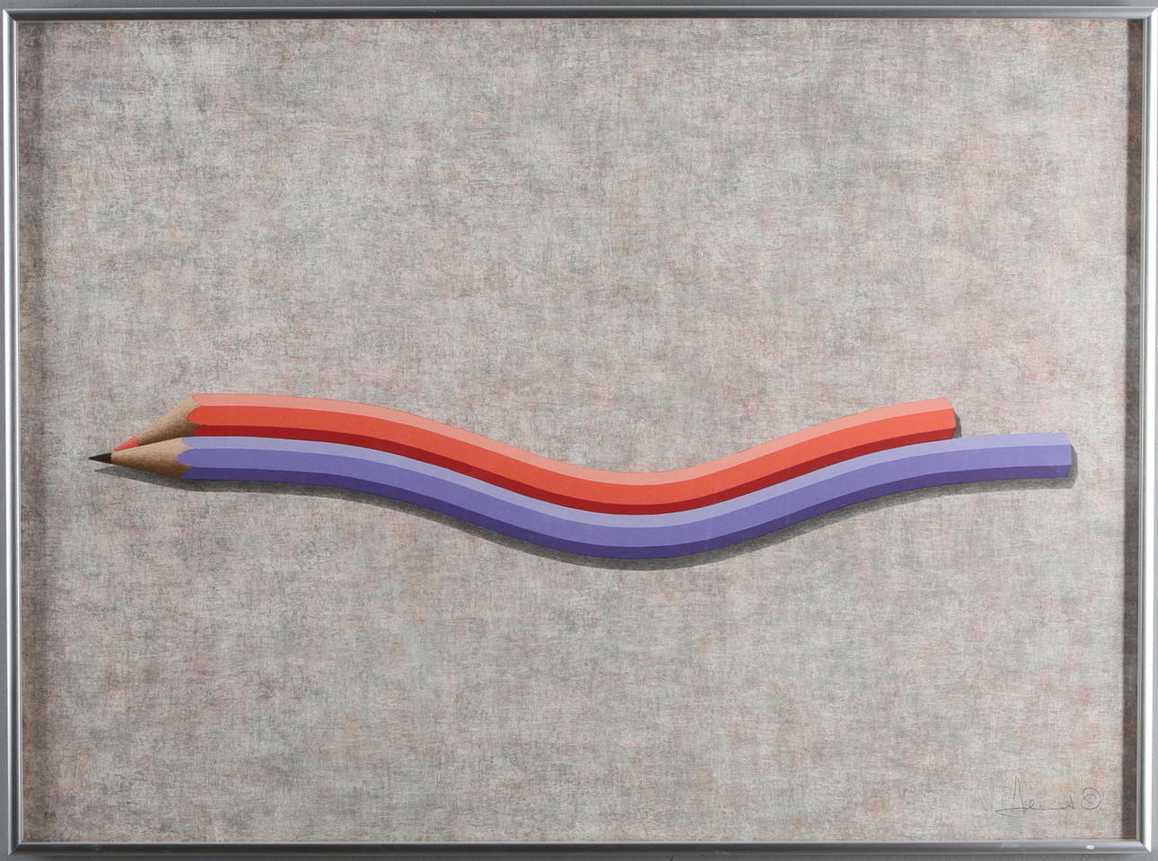 JOHANNES OLSSON. Pennor, färglitografi, EA upplaga, signerad.