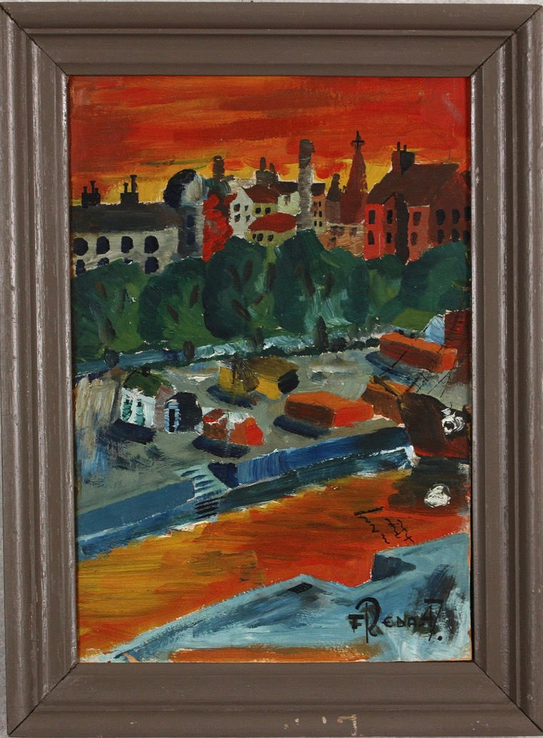 UNIDENTIFIED ARTIST, Oil on panel, signed and dated. Art - Paintings ...