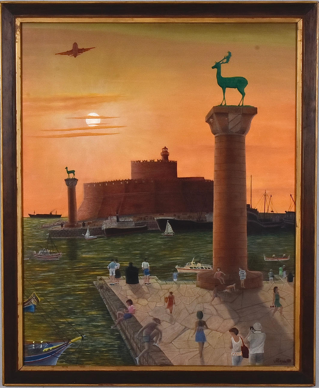 OIDENTIFIERAD KONSTNÄR. Oil on panel.