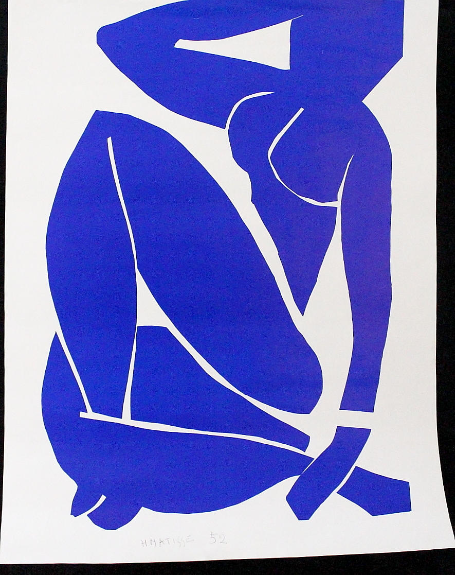 HENRI MATISSE. offsettryck av "A Blue Nude III", signerad och daterad 1952 i trycket.