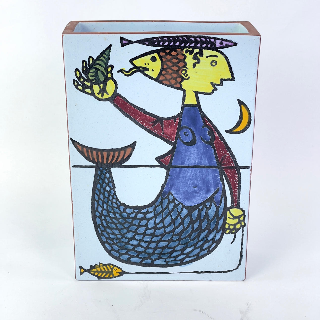 STIG LINDBERG. A vase, “Karneval”, faience, Gustavsberg studio.