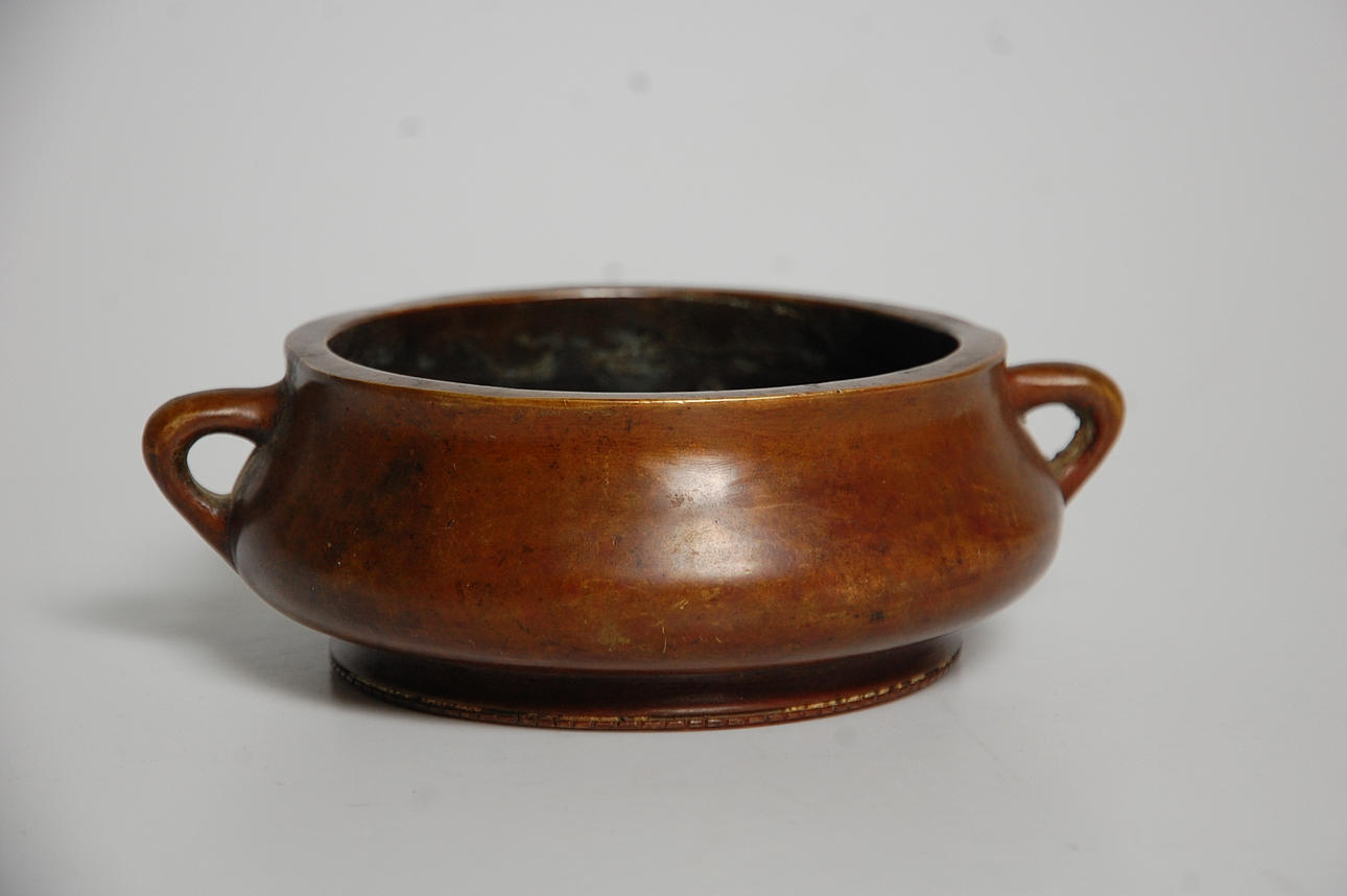 WEIHRAUCHBEHÄLTER, Bronze, China.