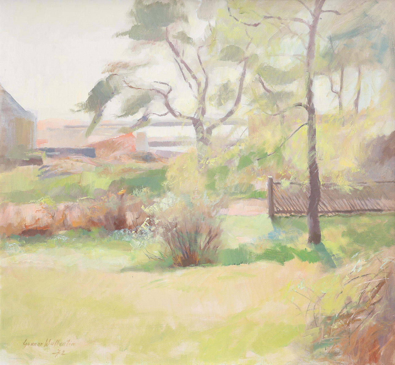 GUNNAR WALLENTIN. LANDSCAPE, 1972.