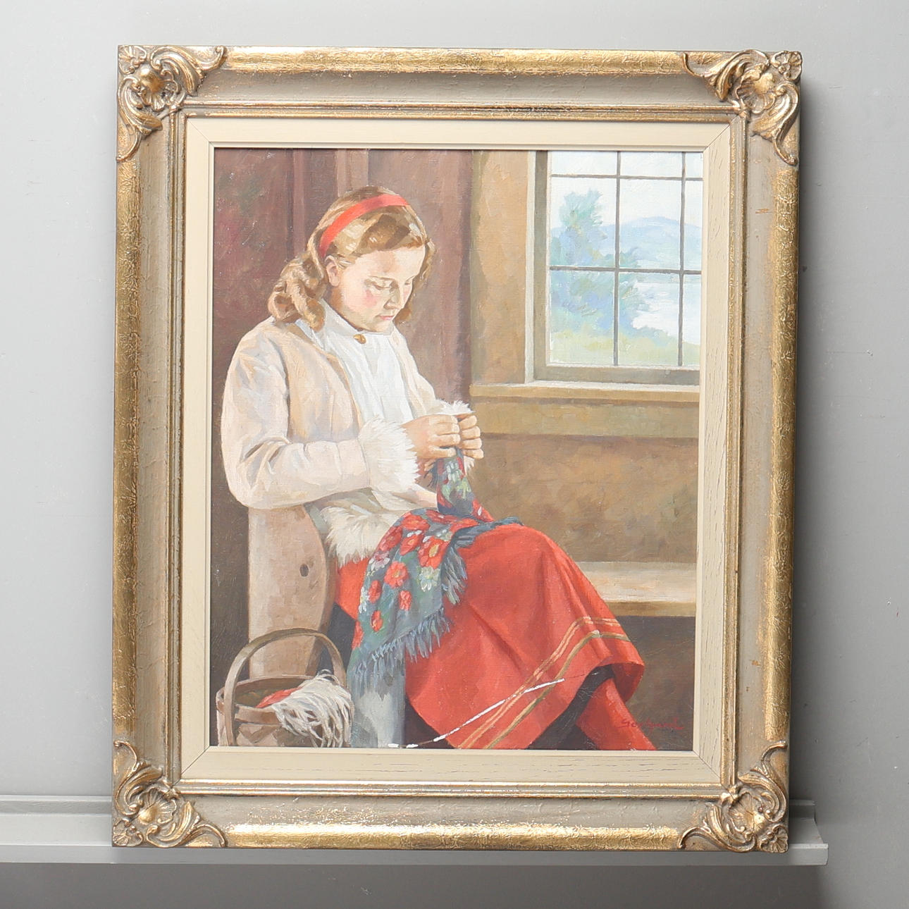 UNIDENTIFIED ARTIST. Oil on canvas, signed Gerhard.