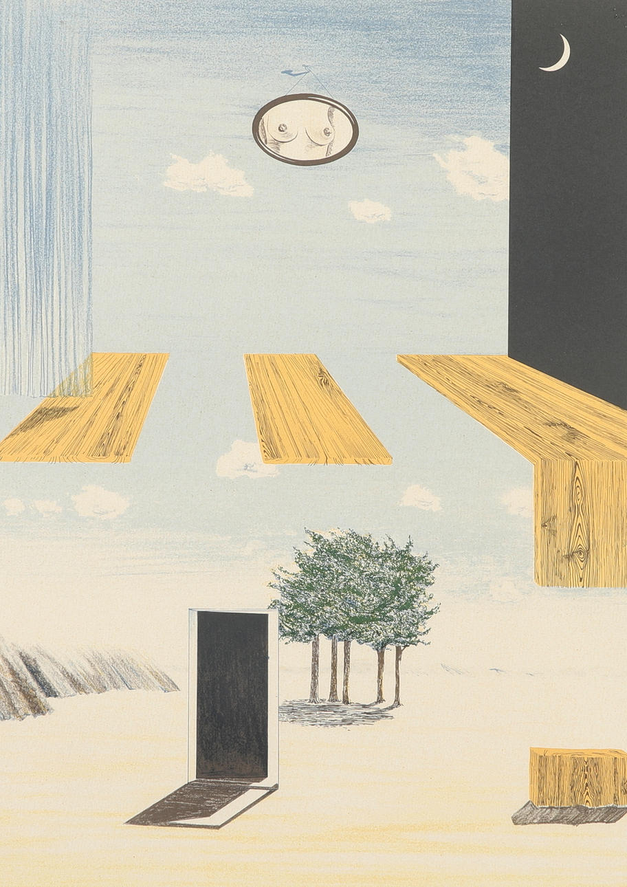 SUNE RUDNERT. Lithograph in colours, composition, signed, numbered 142/200.